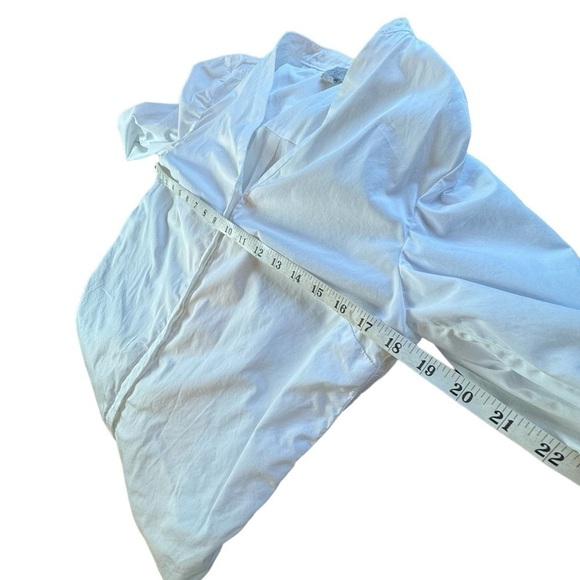 JASON WU GREY Long-Sleeve 2-in-1 Combo Poplin Top w/ Pleated Hem, Women's Size 6 - Picture 8 of 12